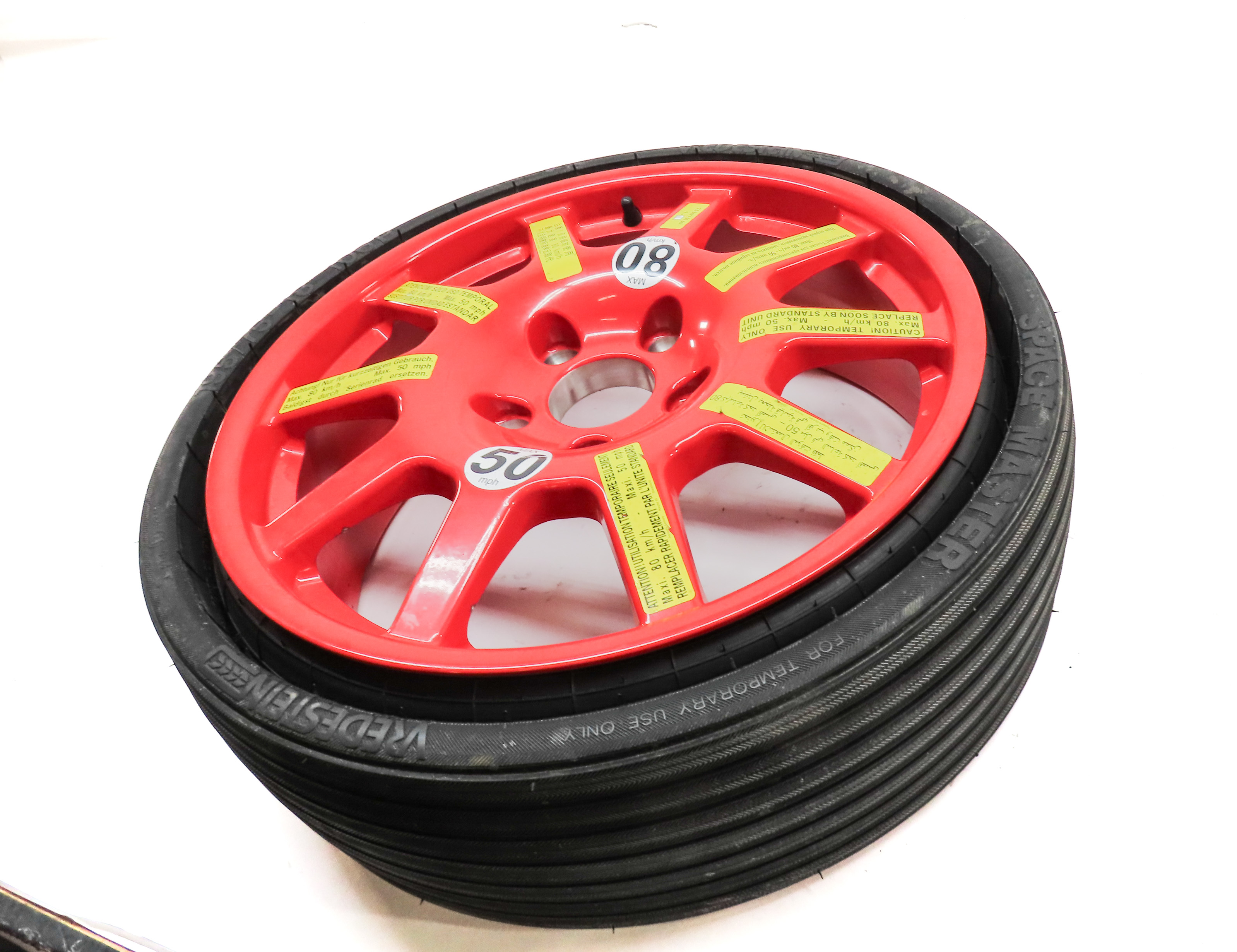 03-12 PORSCHE CAYENNE 955 957 958 18x6.5 10-SPOKE ALUMINUM SPARE TIRE WHEEL RIM — exact item pictured